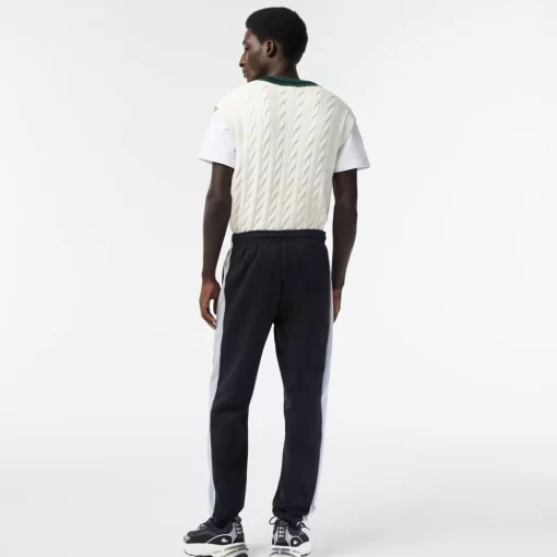 Pantalon De Survetement Homme Avec Marquage Et Bandes Contrastees | Lacoste Fashion