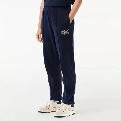 Pantalon De Survetement Jogger Imprime Tennis En Molleton | Lacoste Discount