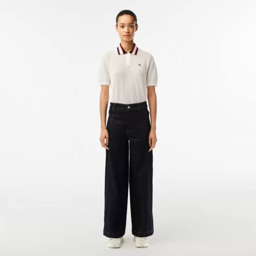 Pantalon Jean Femme En Denim Extensible | Lacoste Shop