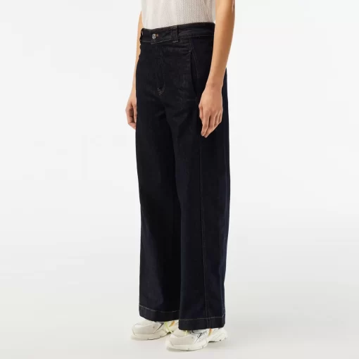 Pantalon Jean Femme En Denim Extensible | Lacoste Shop