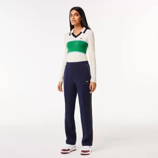 Pantalon Paris Fabrique En France Avec Bandes Tricotees | Lacoste Best