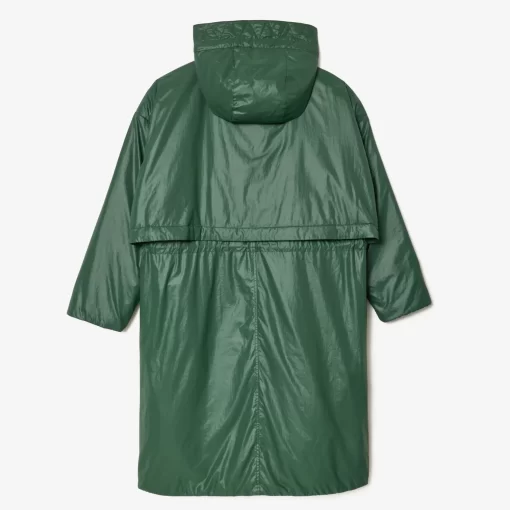 Parka Longue Oversize Deperlante A Capuche | Lacoste Cheap