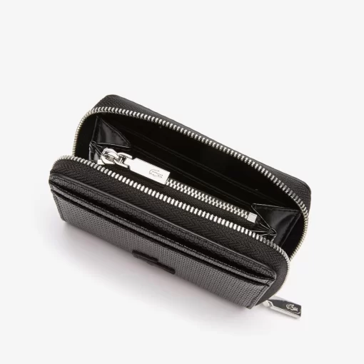 Petit Porte-Monnaie Unisexe Chantaco Zippe En Cuir Premium | Lacoste Discount