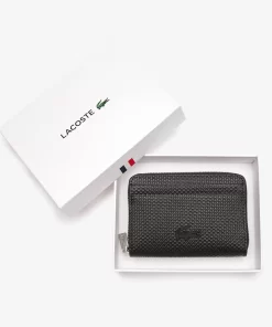 Petit Porte-Monnaie Unisexe Chantaco Zippe En Cuir Premium | Lacoste Discount