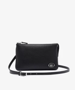 Pochette Double Origin Croc En Cuir | Lacoste Shop