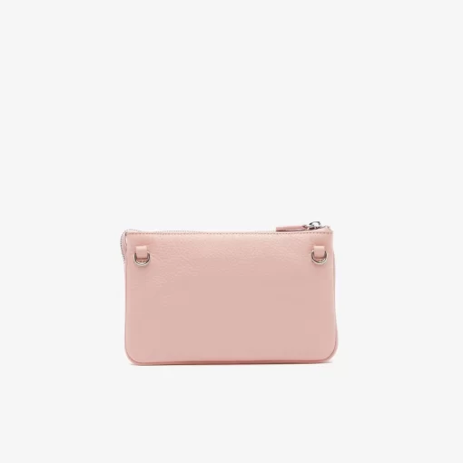 Pochette Double Origin Croc En Cuir | Lacoste Discount