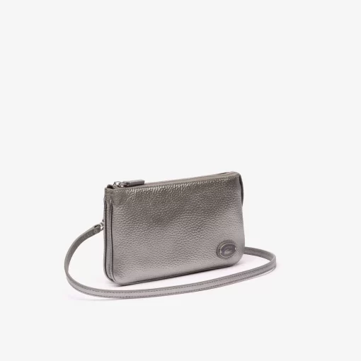 Pochette Double Origin Croc En Cuir | Lacoste Cheap