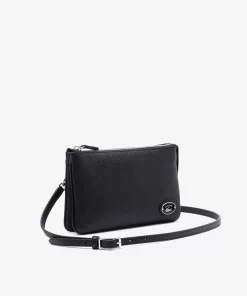 Pochette Double Origin Croc En Cuir | Lacoste Shop