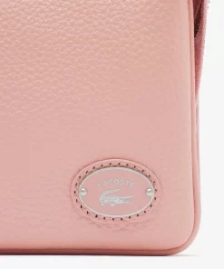 Pochette Double Origin Croc En Cuir | Lacoste Discount