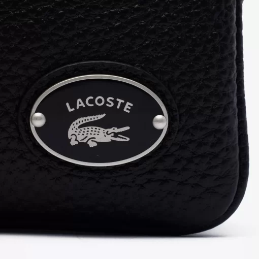 Pochette Double Origin Croc En Cuir | Lacoste Shop