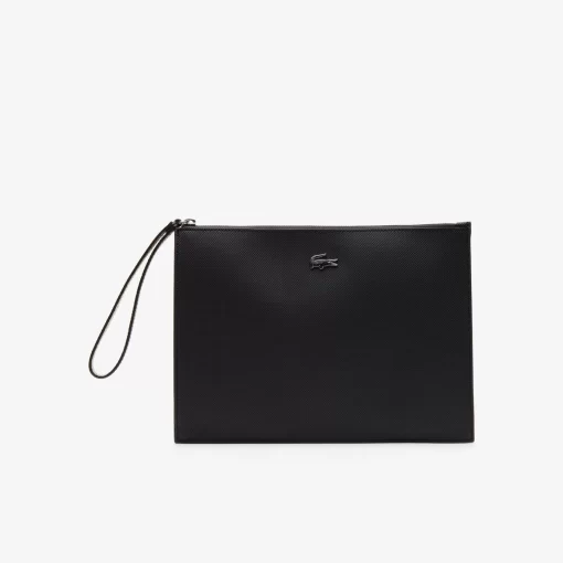 Pochette Zippee Unisexe Anna En Toile Enduite Piquee | Lacoste Fashion