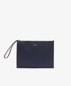 Pochette Zippee Unisexe Anna En Toile Enduite Piquee | Lacoste New