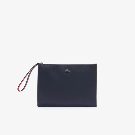 Pochette Zippee Unisexe Anna En Toile Enduite Piquee | Lacoste New