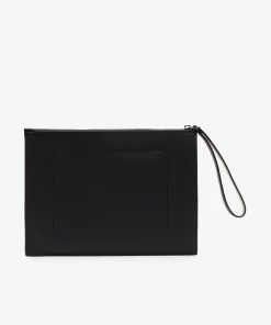 Pochette Zippee Unisexe Anna En Toile Enduite Piquee | Lacoste Fashion