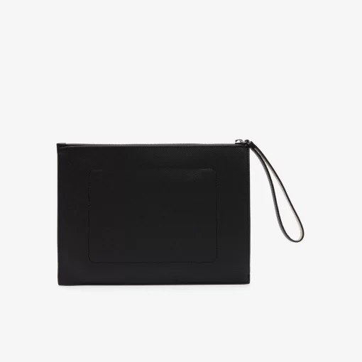 Pochette Zippee Unisexe Anna En Toile Enduite Piquee | Lacoste Fashion