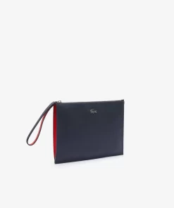 Pochette Zippee Unisexe Anna En Toile Enduite Piquee | Lacoste New