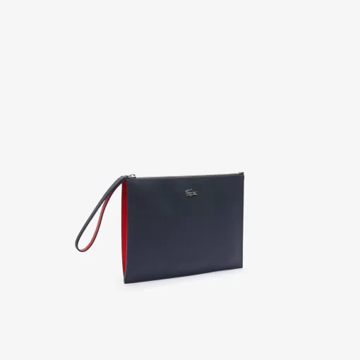 Pochette Zippee Unisexe Anna En Toile Enduite Piquee | Lacoste New