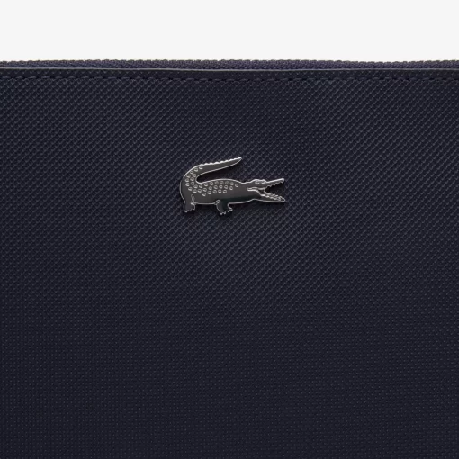 Pochette Zippee Unisexe Anna En Toile Enduite Piquee | Lacoste New