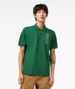 Polo Avec Badges Crocodiles Iconiques En Pique | Lacoste Outlet