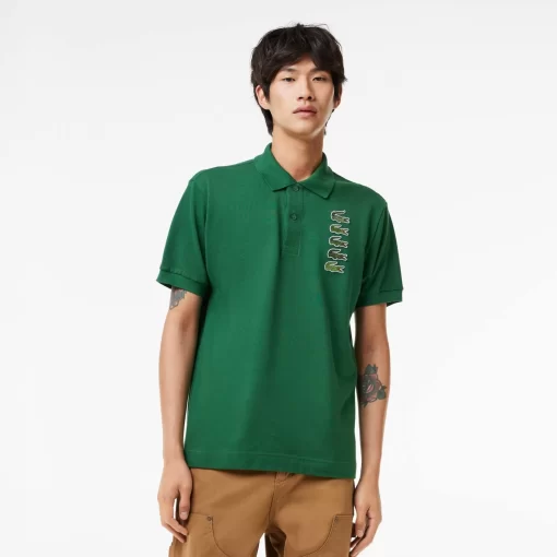 Polo Avec Badges Crocodiles Iconiques En Pique | Lacoste Outlet