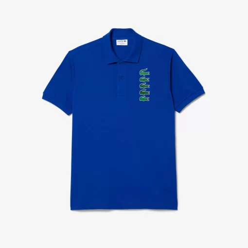 Polo Avec Badges Crocodiles Iconiques En Pique | Lacoste Store