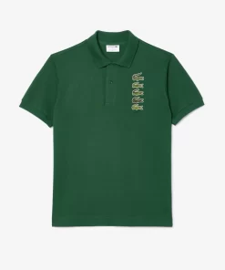 Polo Avec Badges Crocodiles Iconiques En Pique | Lacoste Outlet