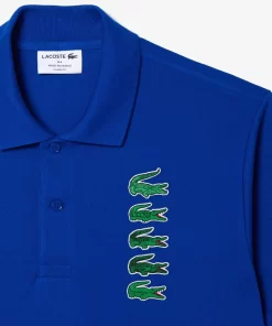 Polo Avec Badges Crocodiles Iconiques En Pique | Lacoste Store