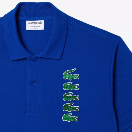 Polo Avec Badges Crocodiles Iconiques En Pique | Lacoste Store