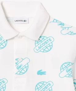 Polo Avec Imprime En Mini Pique De Coton | Lacoste Sale