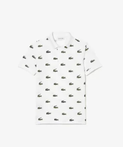 Polo Avec Imprime Signature En Coton | Lacoste Hot