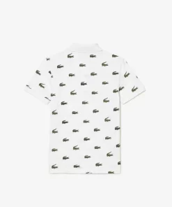 Polo Avec Imprime Signature En Coton | Lacoste Hot