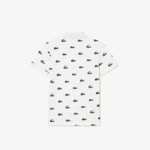 Polo Avec Imprime Signature En Coton | Lacoste Hot