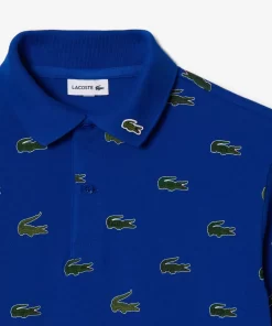 Polo Avec Imprime Signature En Coton | Lacoste Fashion