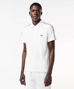 Polo En Mini Pique Stretch A Bande Siglee | Lacoste Hot