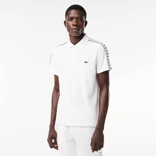 Polo En Mini Pique Stretch A Bande Siglee | Lacoste Hot