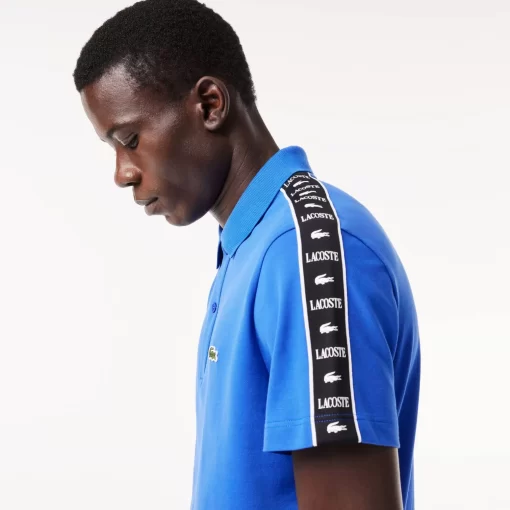 Polo En Mini Pique Stretch A Bande Siglee | Lacoste Sale