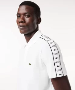 Polo En Mini Pique Stretch A Bande Siglee | Lacoste Hot