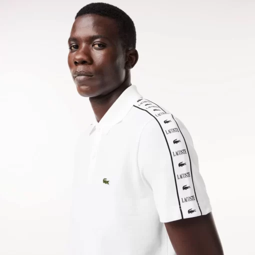 Polo En Mini Pique Stretch A Bande Siglee | Lacoste Hot