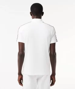 Polo En Mini Pique Stretch A Bande Siglee | Lacoste Hot