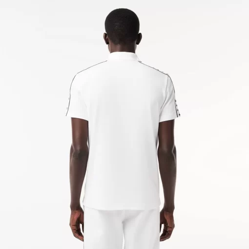 Polo En Mini Pique Stretch A Bande Siglee | Lacoste Hot