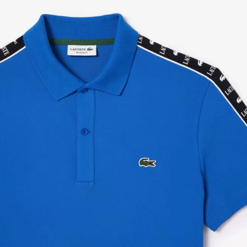 Polo En Mini Pique Stretch A Bande Siglee | Lacoste Sale