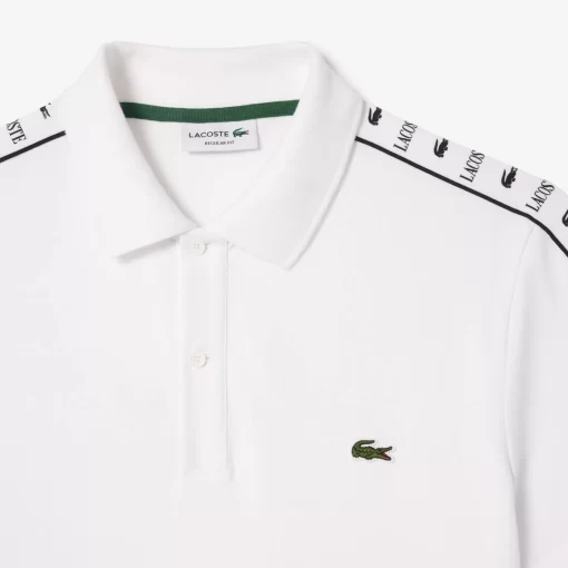 Polo En Mini Pique Stretch A Bande Siglee | Lacoste Hot