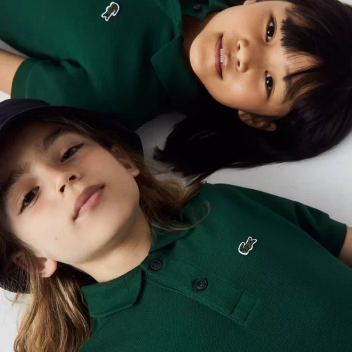 Polo Enfant Regular Fit En Petit Pique Uni | Lacoste Flash Sale