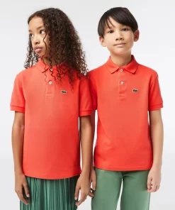 Polo Enfant Regular Fit En Petit Pique Uni | Lacoste Flash Sale