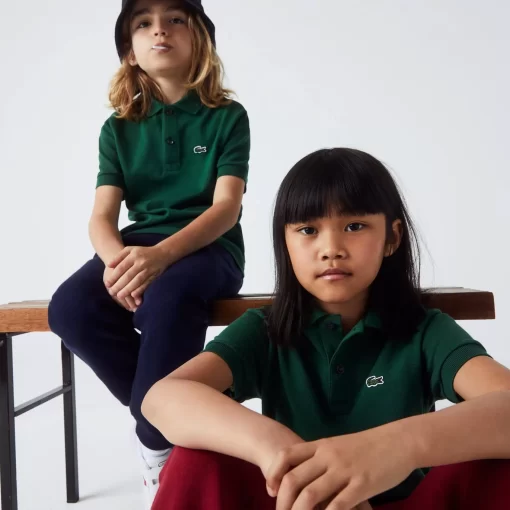 Polo Enfant Regular Fit En Petit Pique Uni | Lacoste Flash Sale