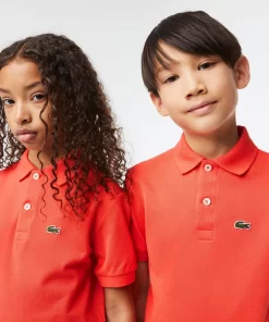 Polo Enfant Regular Fit En Petit Pique Uni | Lacoste Flash Sale