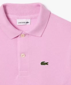 Polo Enfant Regular Fit En Petit Pique Uni | Lacoste Discount