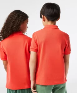 Polo Enfant Regular Fit En Petit Pique Uni | Lacoste Flash Sale