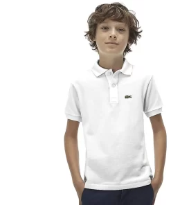 Polo Enfant Regular Fit En Petit Pique Uni | Lacoste Online