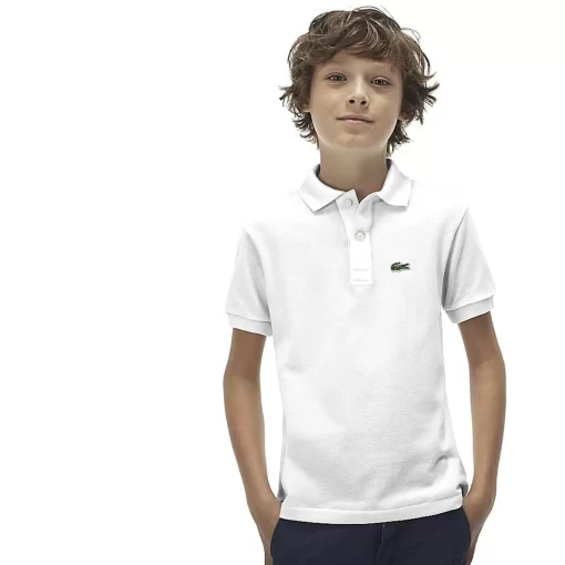 Polo Enfant Regular Fit En Petit Pique Uni | Lacoste Online